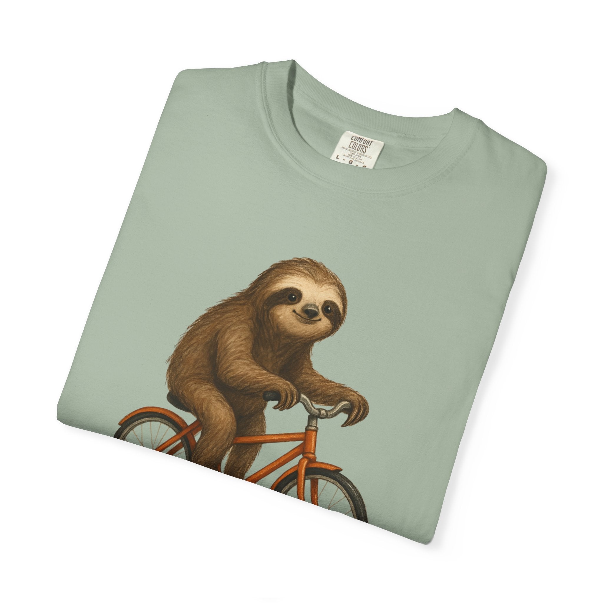 Sloth Bicycle Shirt – Funny Riding Bike Illustration Tees for Cycling Lover