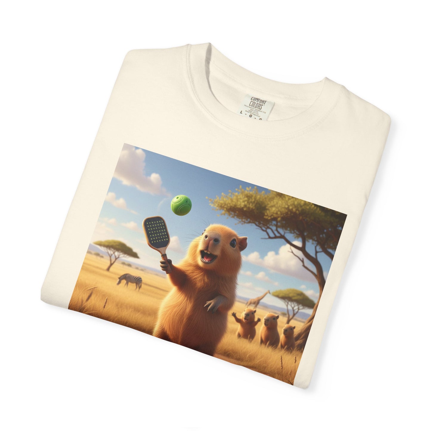 Capybara Pickleball T-shirt | Cute Animal Sports Meme