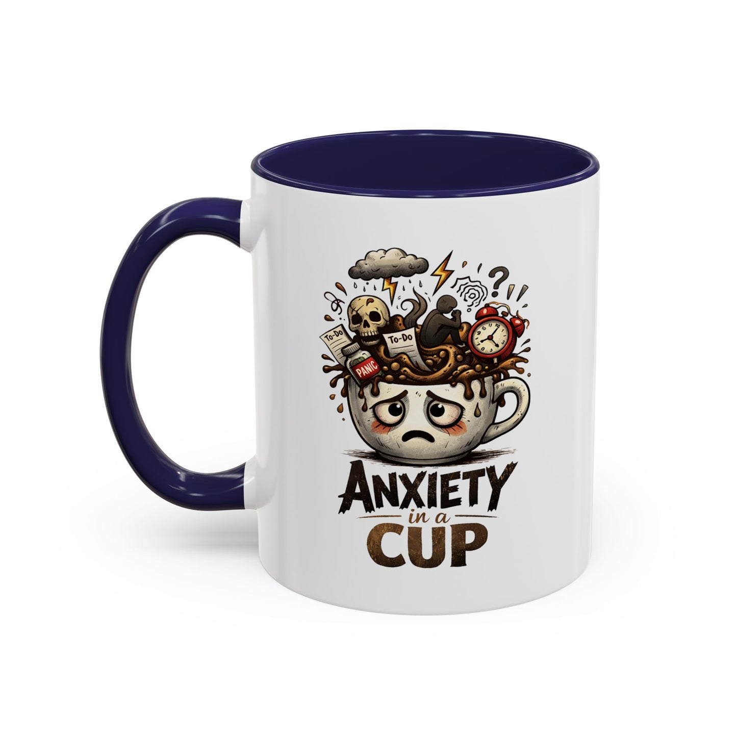 Anxiety in a Cup Coffee Mug | Accent 11oz 15oz