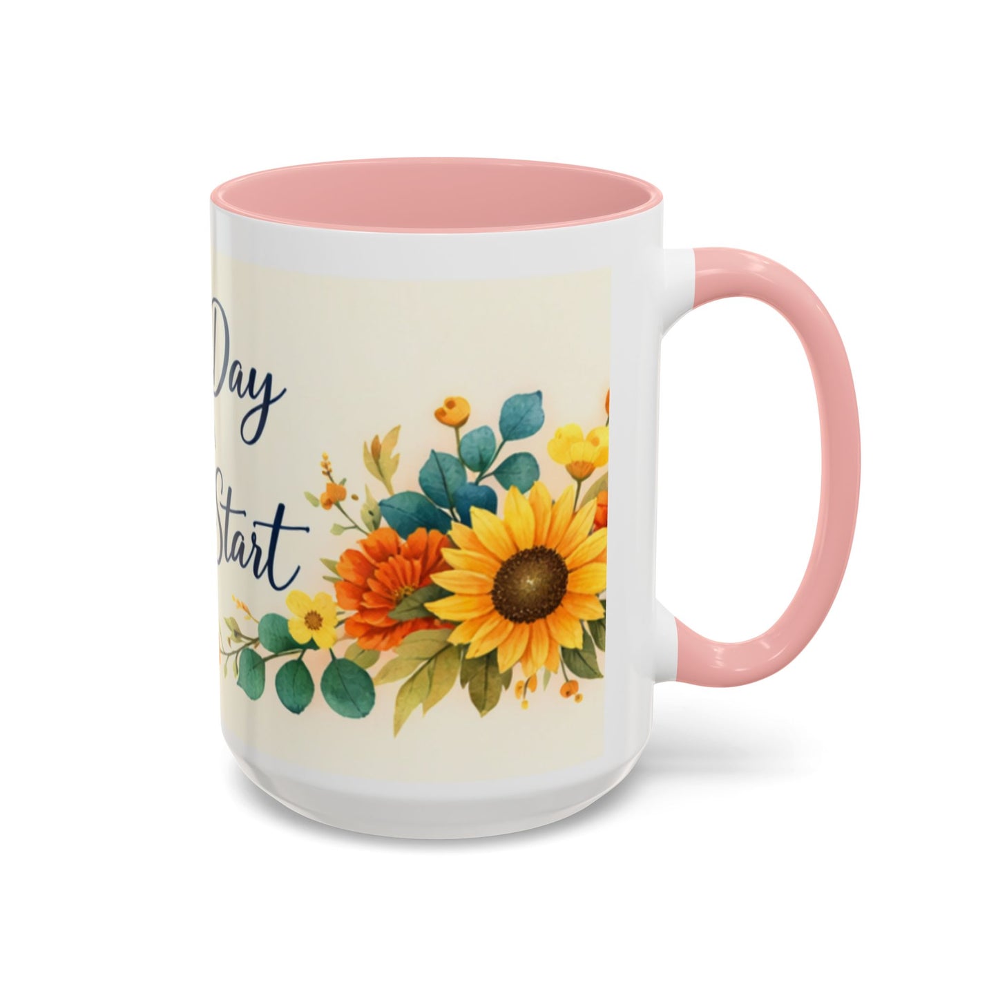 Every Day Is A Fresh Start mug | Floral sunflower coffee mug