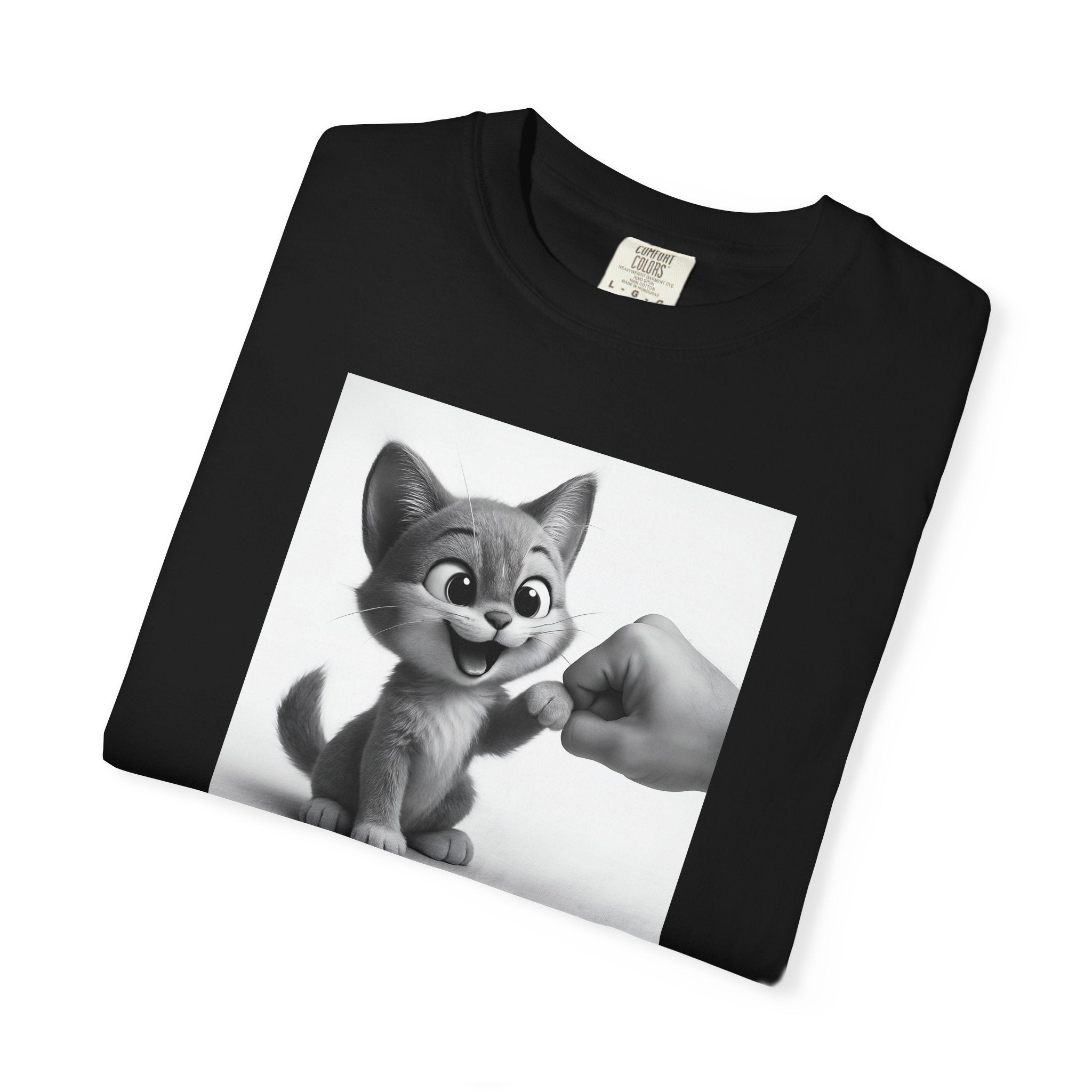 Kitten Fist Bump T-shirt | Cute Kitty Paw Bump Design