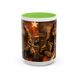 Rockstar Capybara with Guitar Mug | Color Accent Coffee Cup 11oz 15oz