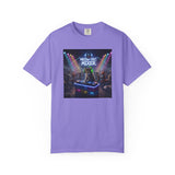 Melodic Mixer DJ Cat T-shirt | Neon Retro Music Party