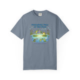 Pickleball Pals of the Pond T-Shirt | Cute Frog Pond Illustration