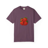 Strawberry Cluster T-shirt | Retro Floral Fruit Illustration