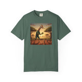 Long-Neck Larry  Pickleballer Unisex Garment-Dyed T-shirt