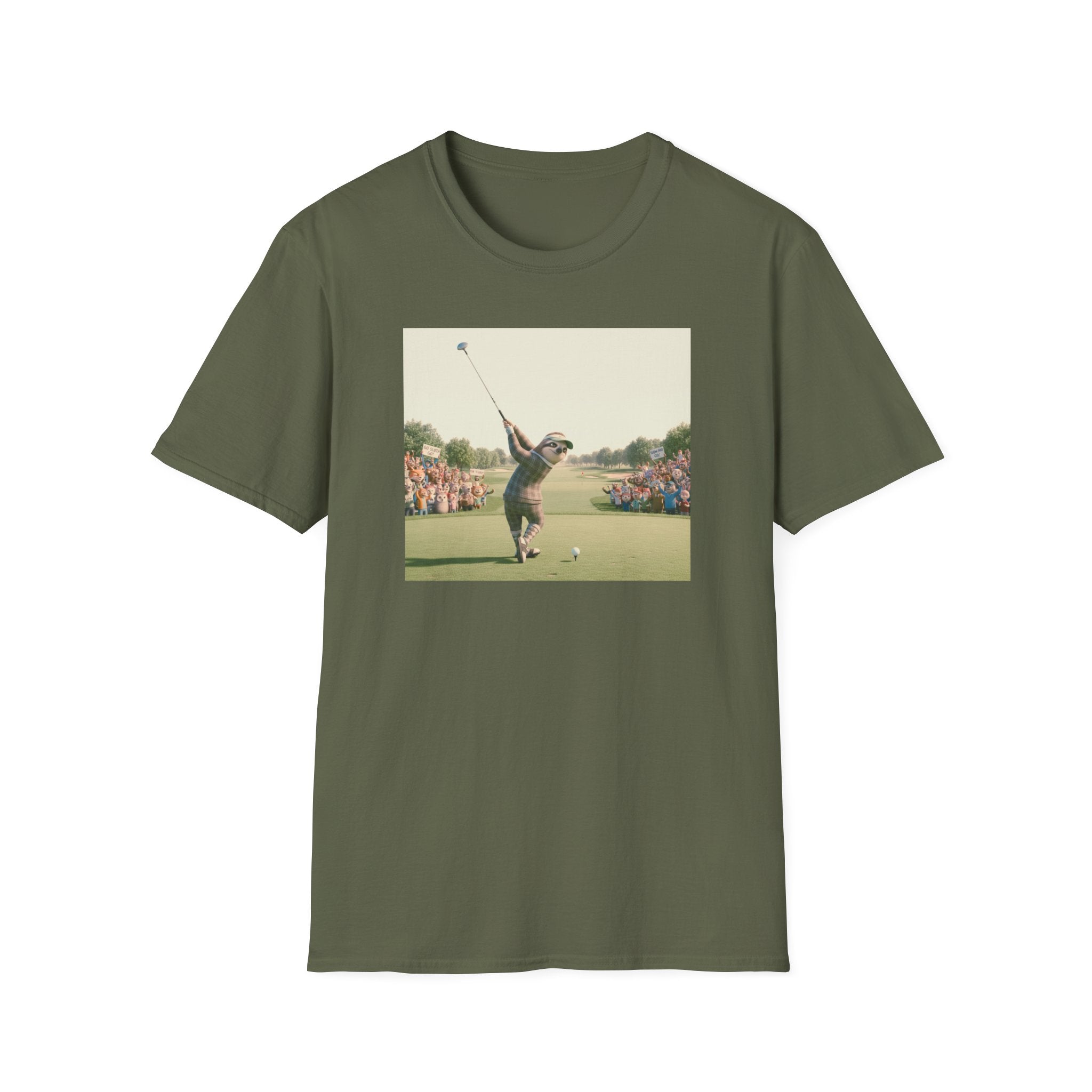 Sloth Golfer 3D Animation T-Shirt | Cinematic CGI Sporting Character