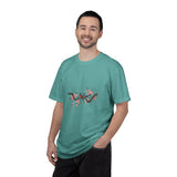 Birds on Cherry Blossom Branch T-Shirt | Japanese Floral Illustration