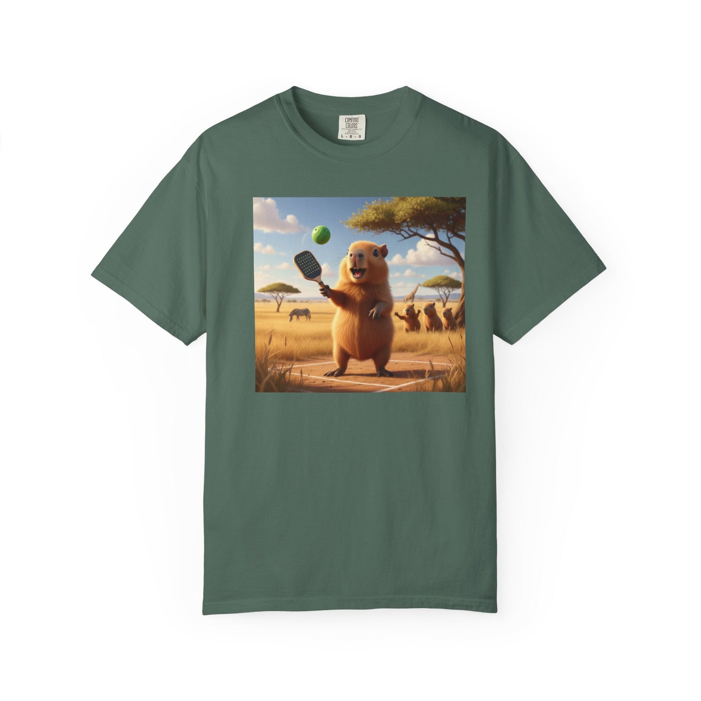 Capybara Pickleball T-shirt | Cute Animal Sports Meme