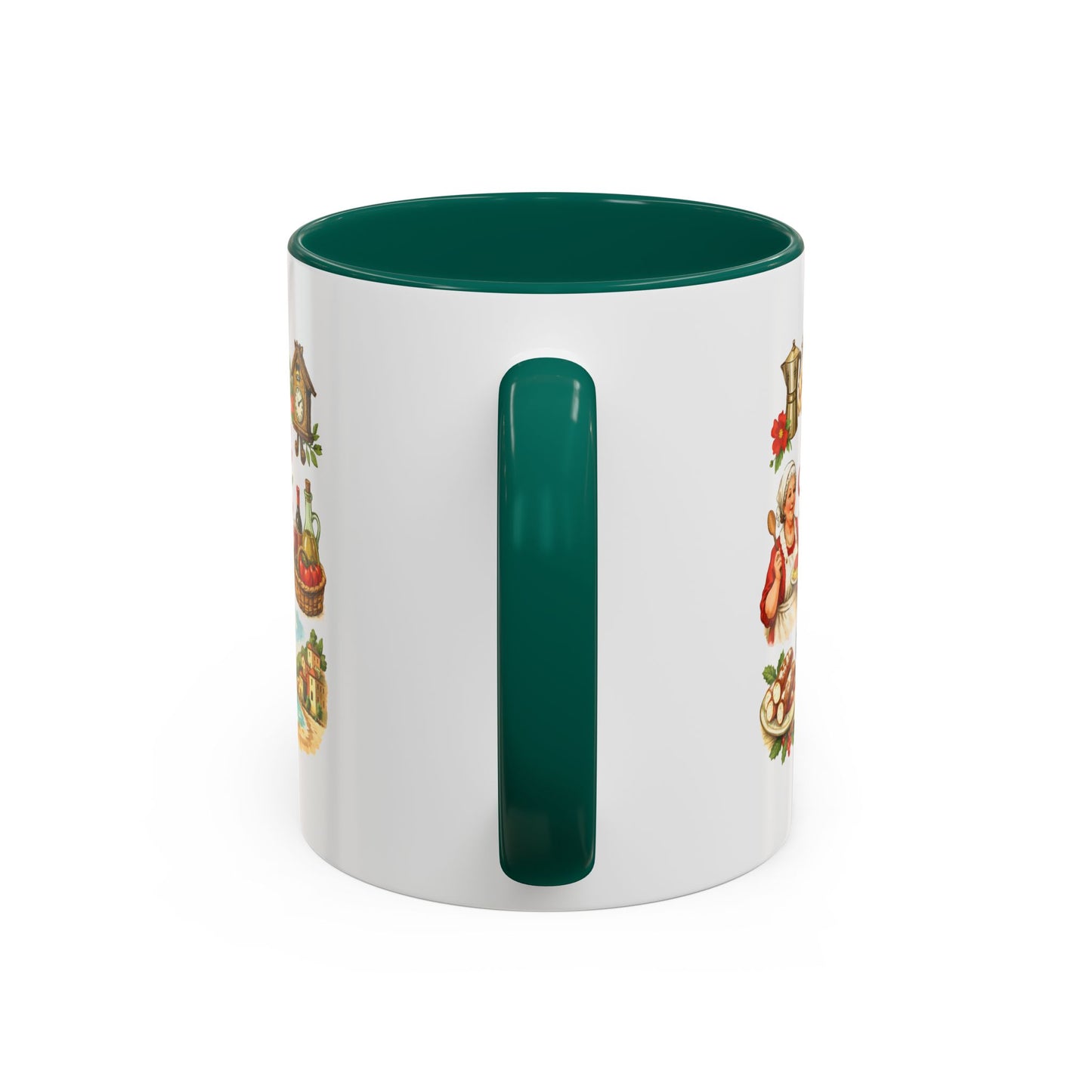 Nonna Holiday mug | Italian grandma kitchen design, vintage food icons
