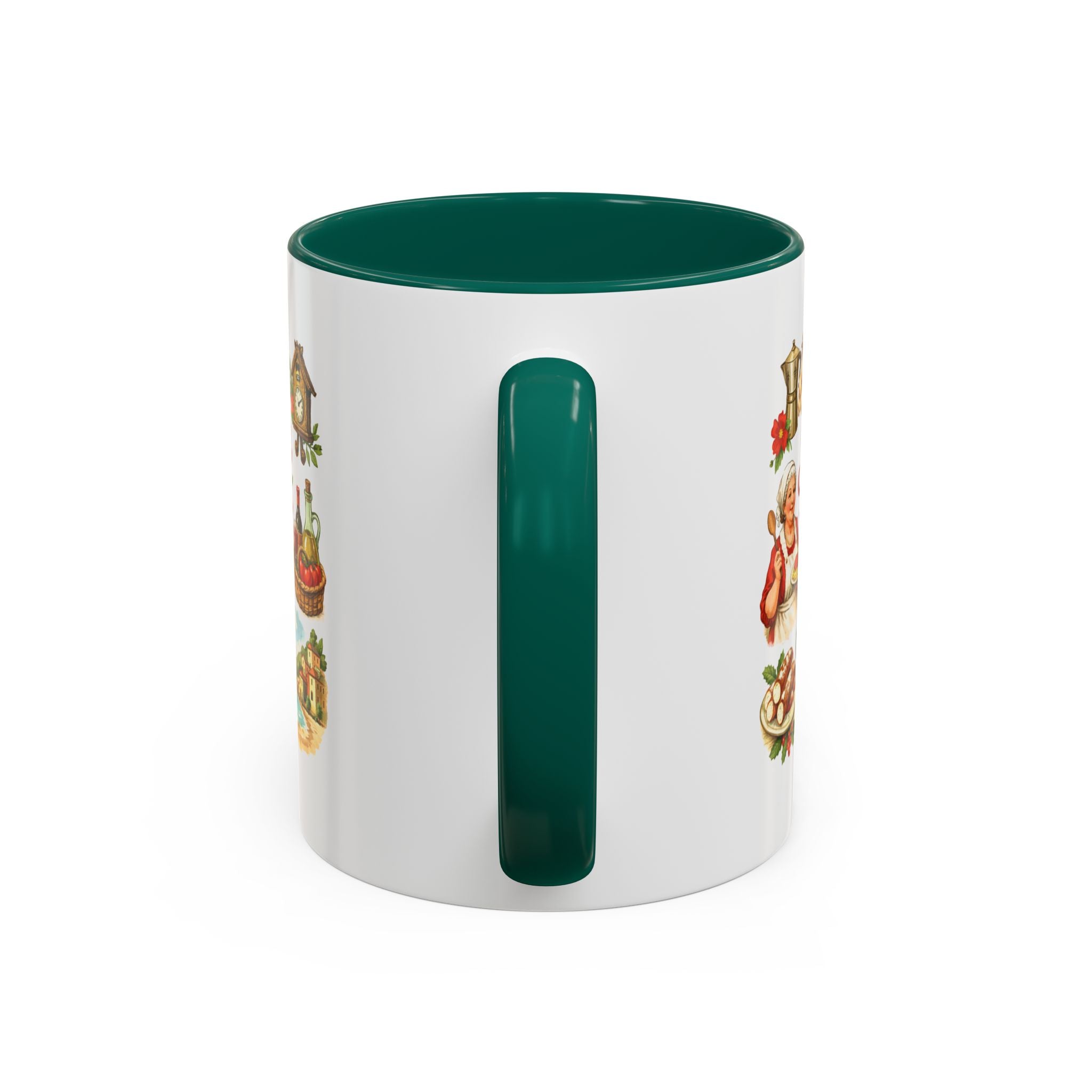 Nonna Holiday mug | Italian grandma kitchen design, vintage food icons