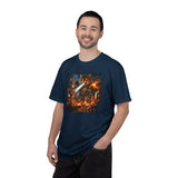 Giant Catzilla Kaiju Rampage T-Shirt | Neon City Monster Battle