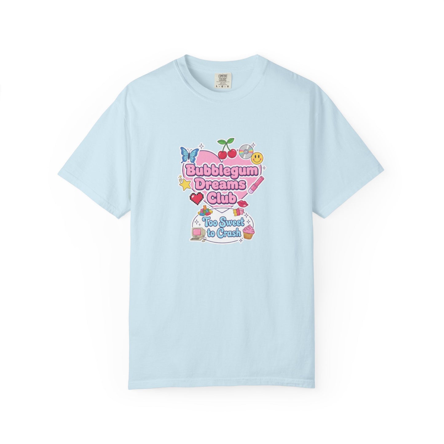 Bubblegum Dreams Club T-shirt | Pastel Hearts, Cute Kawaii Graphic