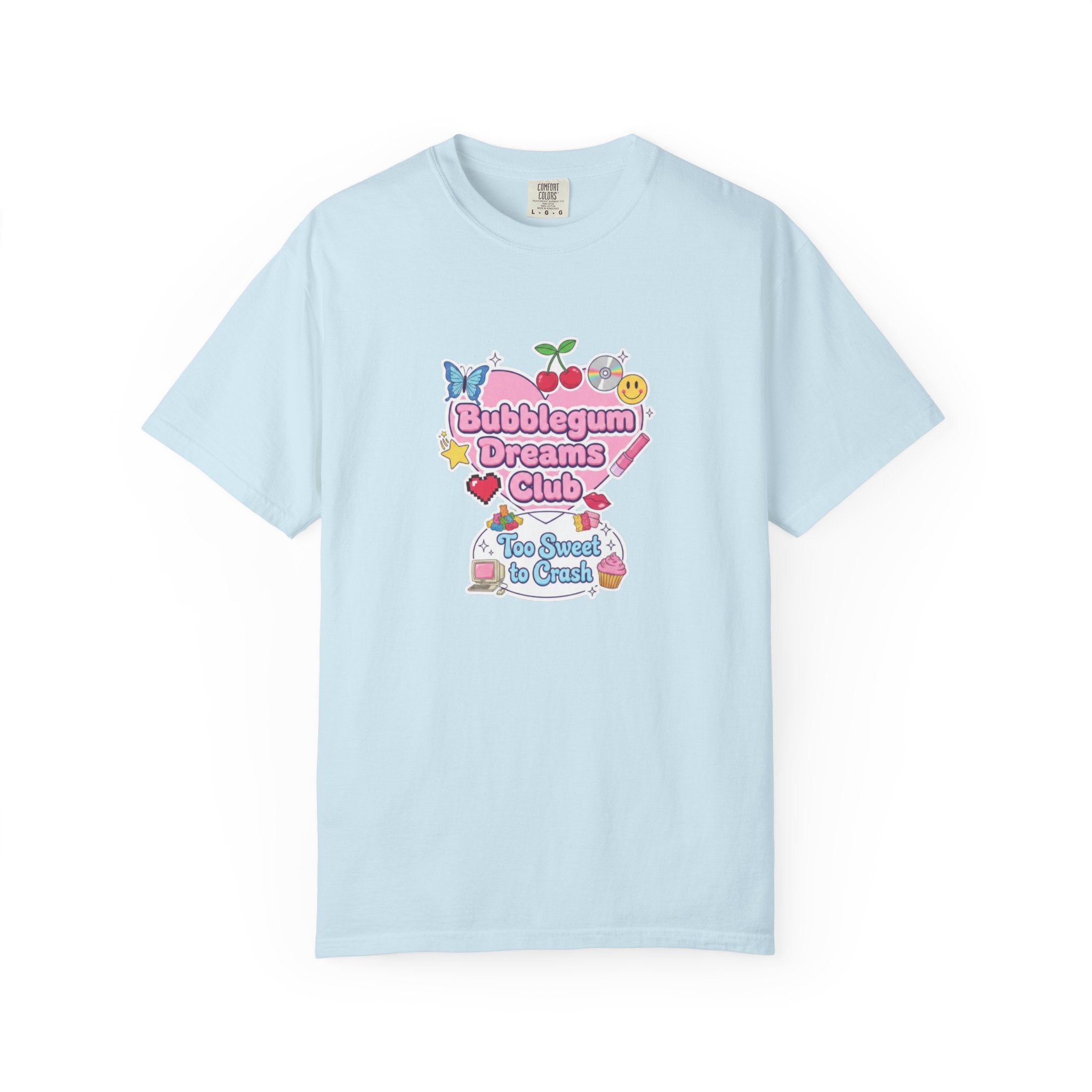 Bubblegum Dreams Club T-shirt | Pastel Hearts, Cute Kawaii Graphic