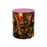 Rockstar Capybara with Guitar Mug | Color Accent Coffee Cup 11oz 15oz