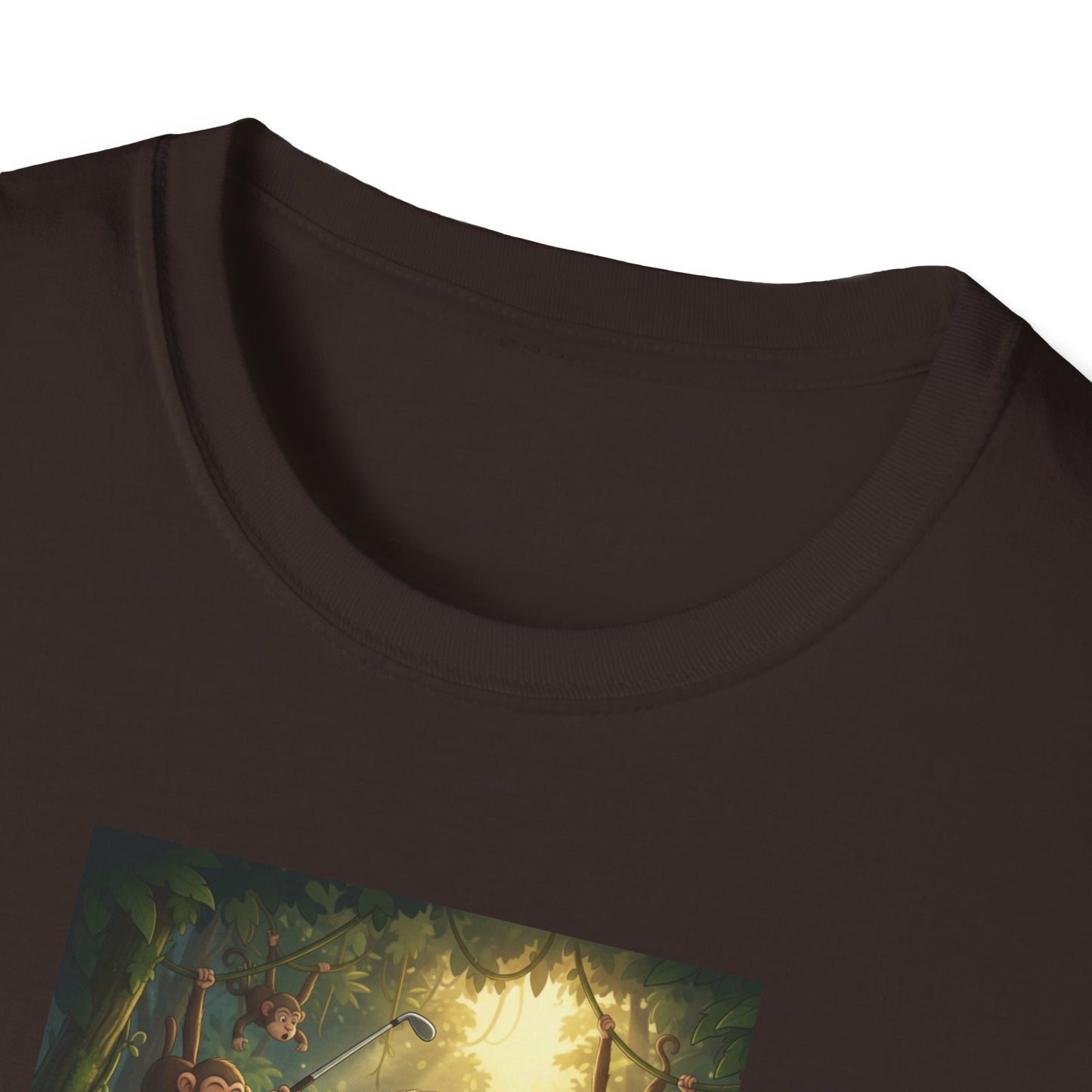 Slow Living Sloth Golfer T-Shirt | Zen Sportswear Tropical Golf Silas