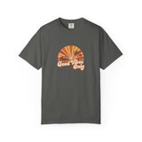 Good Vibes Only T-shirt | Retro Sunset Palm Peace Sign