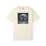 Gator Lunar Pickleball  T-shirt | Earth Background, Spacewalk Illustration