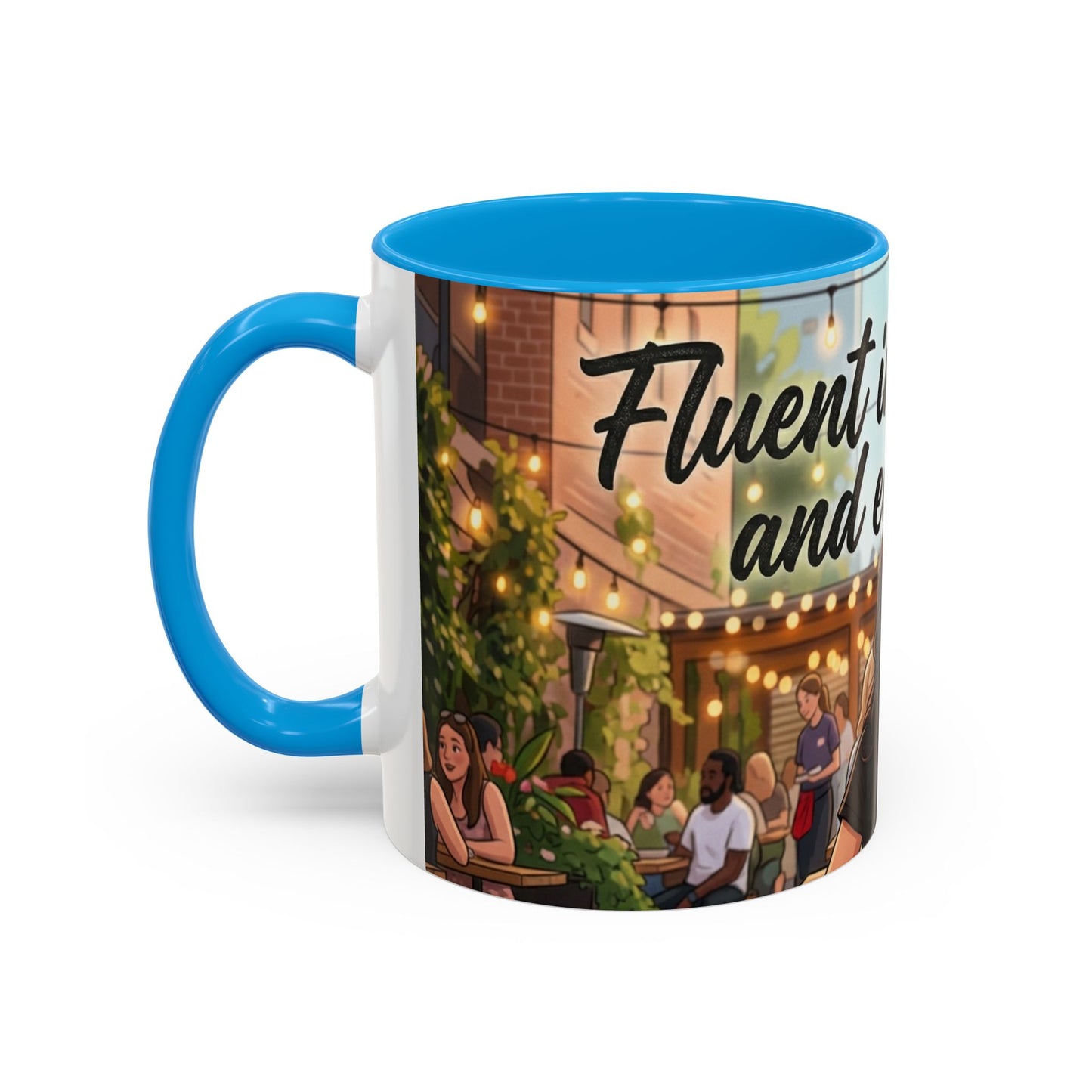 Sarcastic Girl Illustration Mug | 11oz or 15oz Colorful Ceramic