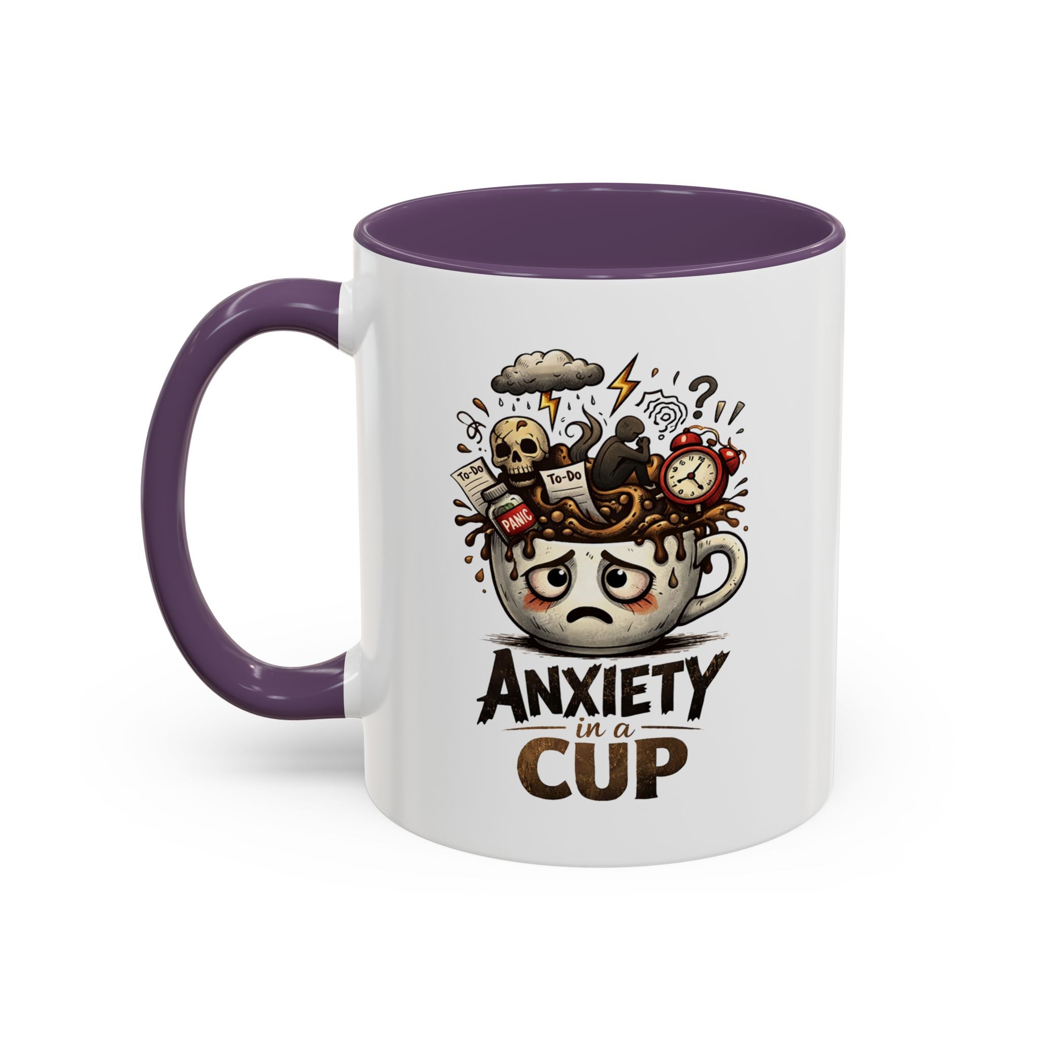 Anxiety in a Cup Coffee Mug | Accent 11oz 15oz