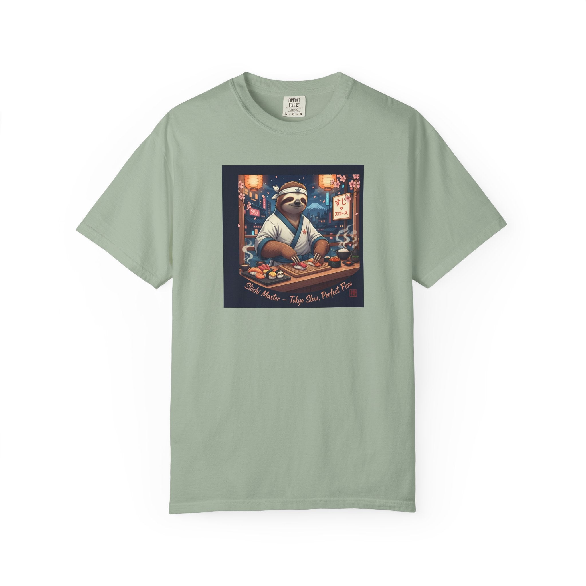 Sloth Sushi Chef T-shirt | Cute Sloth Chef Illustration, Sushi Bar Artwork