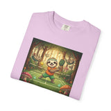 Sloth Pickleball Illustration T-shirt | Whimsical Forestcore Slow Living