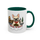 French Bulldog Pasta in Rome Mug | Ceramic Coffee Cup