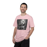 Panda Pickleball Bamboo Forest T-Shirt | Monochrome Kawaii Sports Decor