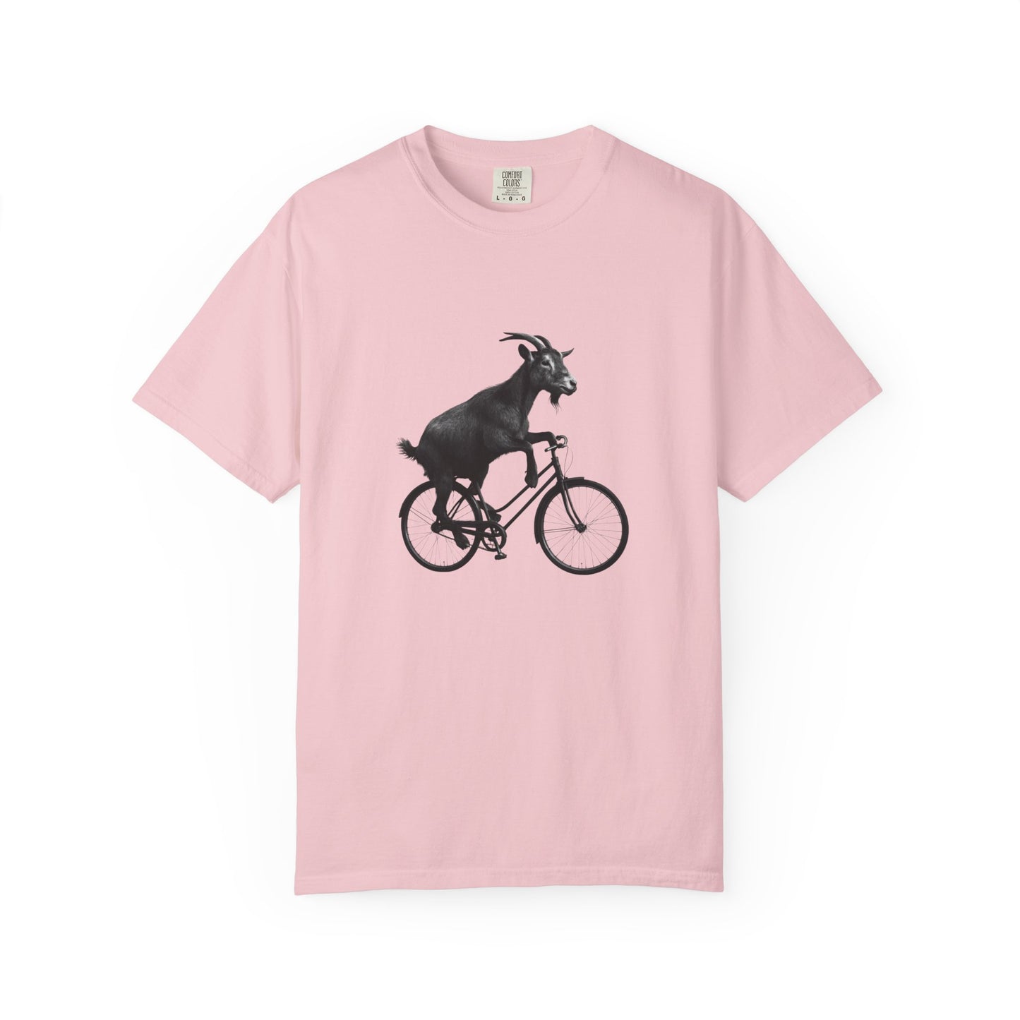Goat Riding Bicycle T-shirt | Funny Animal Bike Tee