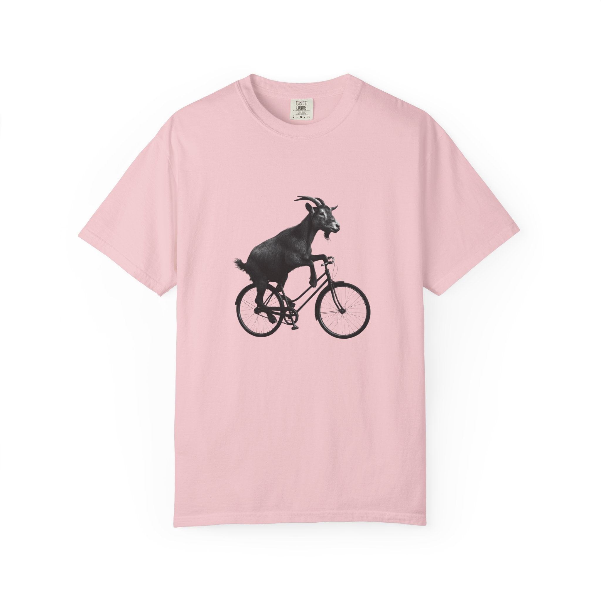 Goat Riding Bicycle T-shirt | Funny Animal Bike Tee