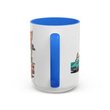 1950s Diner Scene Mug | Retro Car Hop Coffee Cup