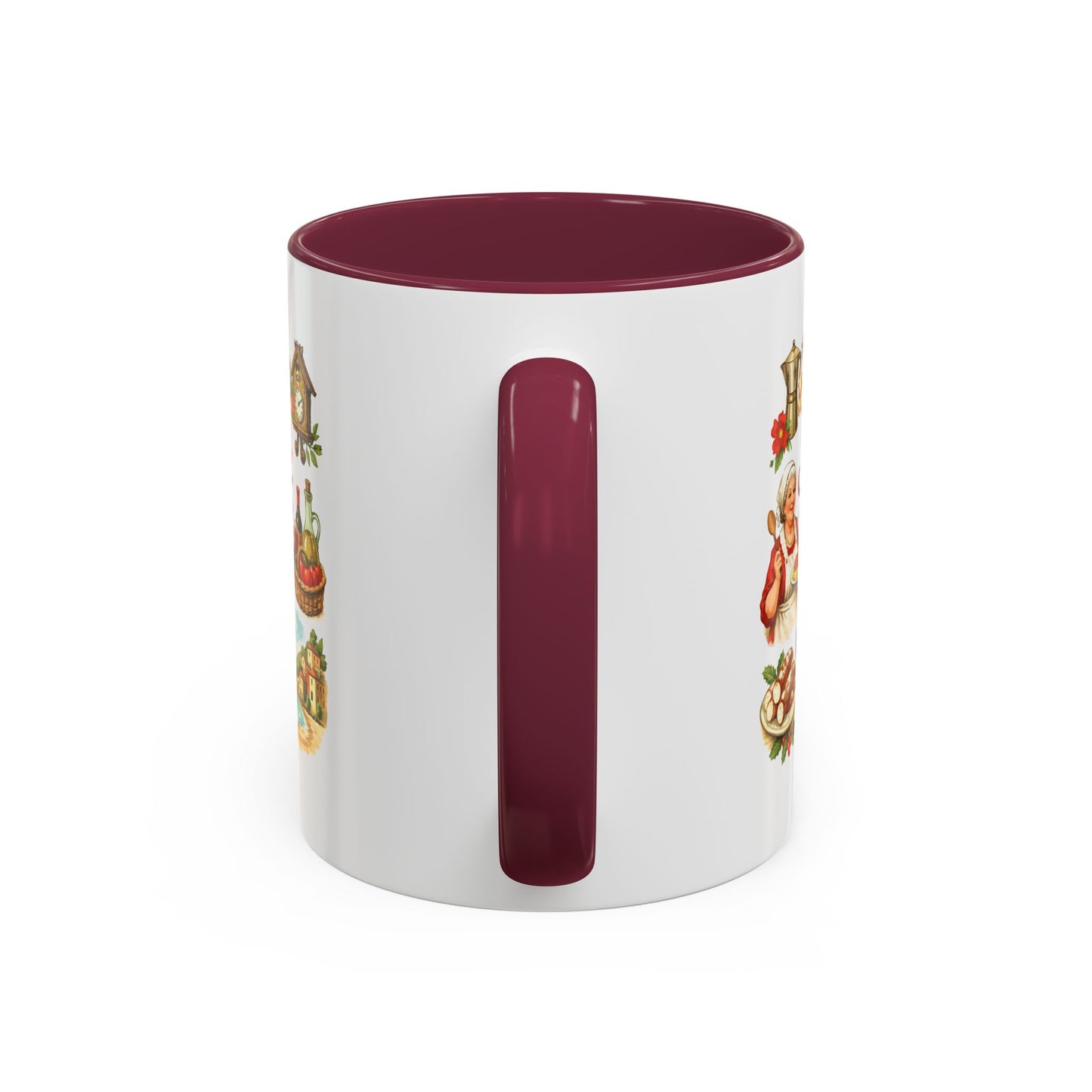 Nonna Holiday mug | Italian grandma kitchen design, vintage food icons