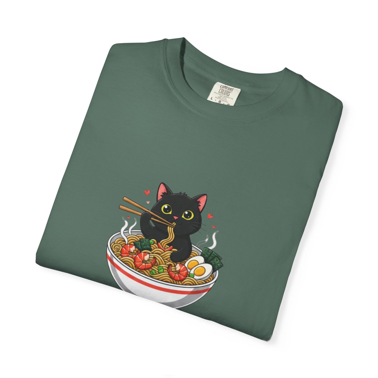 Ramen Cat Garment-Dyed T-shirt
