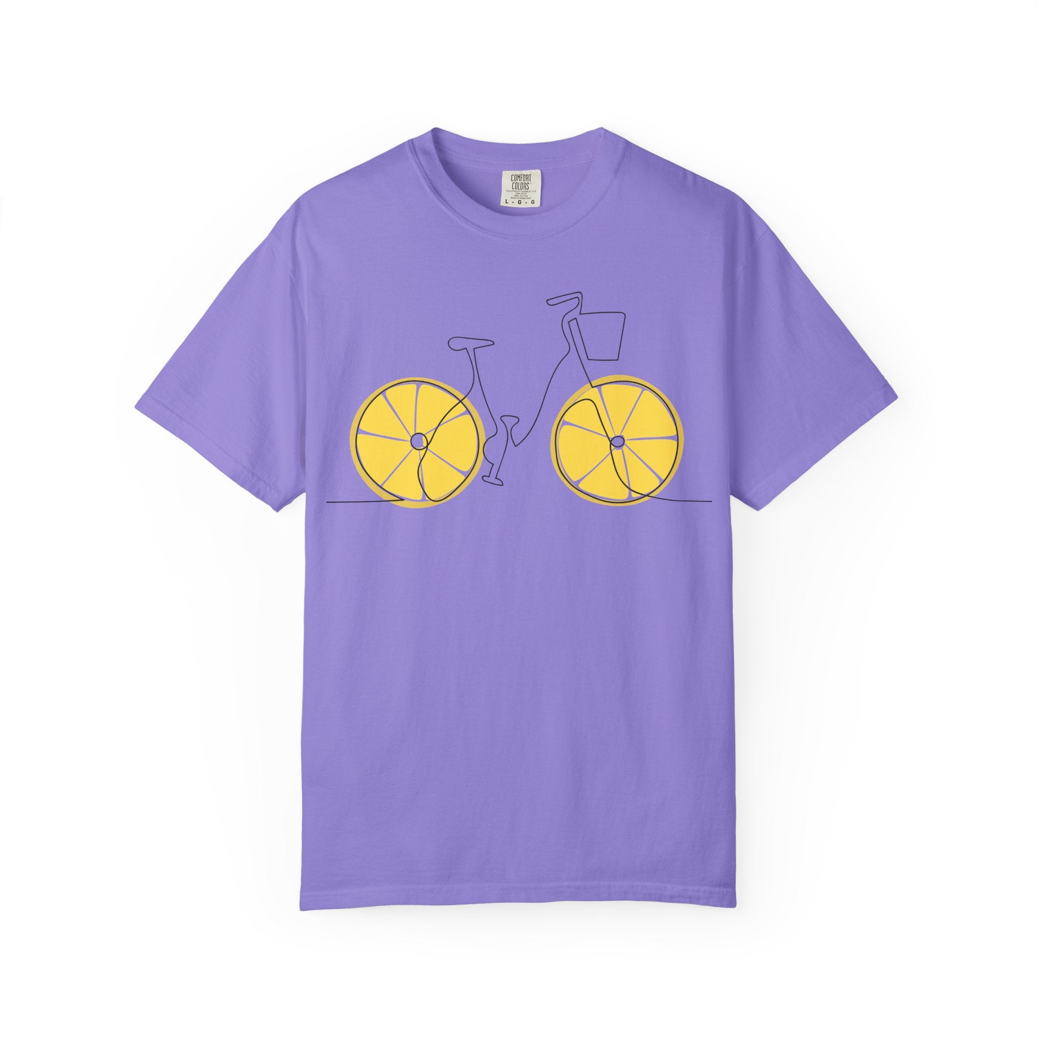 Lemon Wheel Bicycle T-shirt | Citrus Bike Graphic Tee