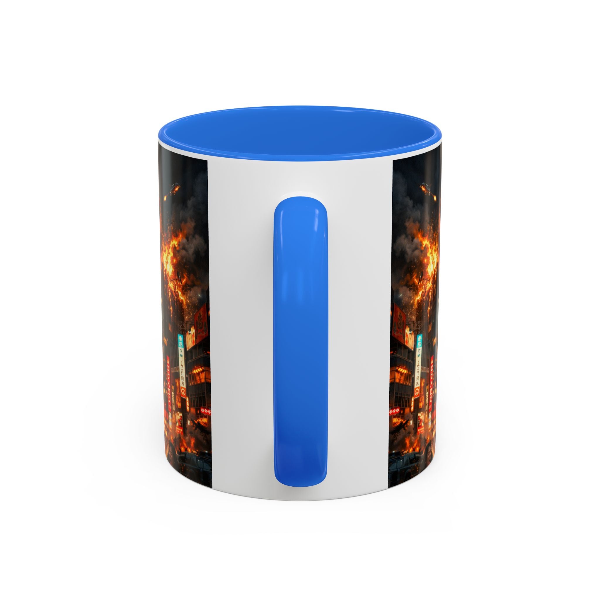 Catzilla Tokyo Cityscape Mug | Color Interior 11oz 15oz