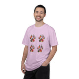 Floral Puppy Paws T-shirt | Dog Lover Tee