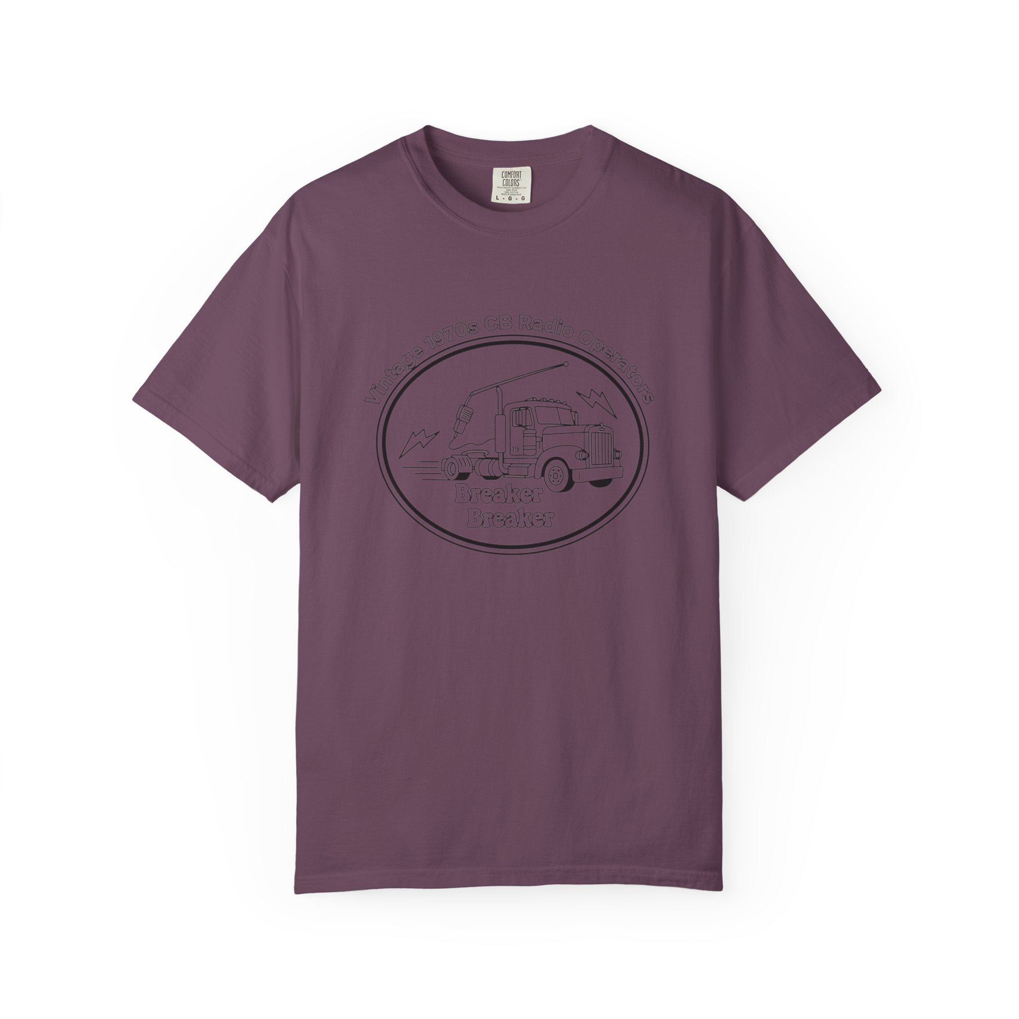 Vintage Semi Truck Line Art T-Shirt | Trucker Logo Tee