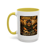 Grunge Cat Smells Like Catnip Mug | Ceramic Coffee Cup