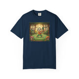 Sloth Pickleball Illustration T-shirt | Whimsical Forestcore Slow Living