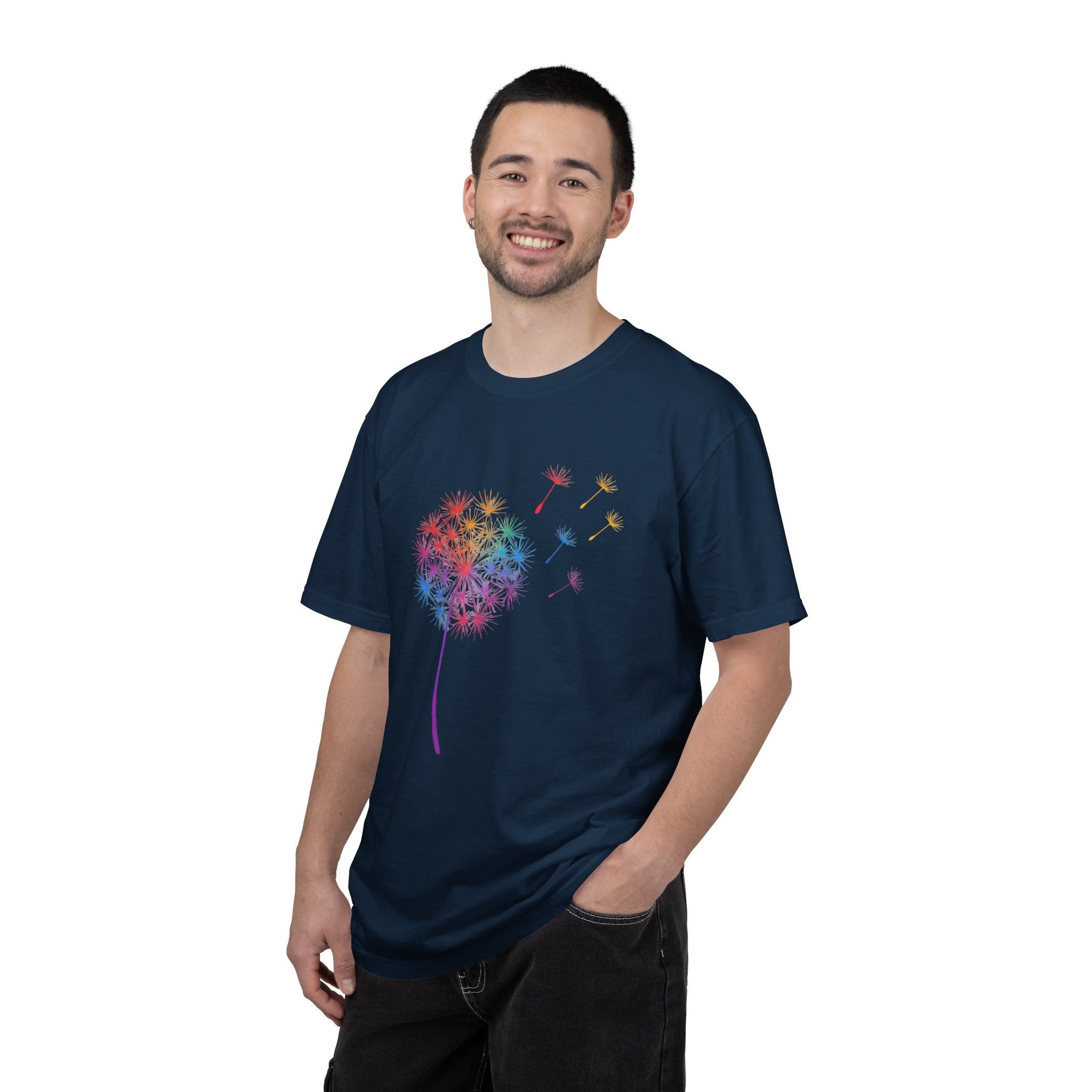 Rainbow Dandelion Tee | T-Shirt, Colorful Seed Puff Design