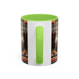 Goose with Sushi Mug | Japanese Tea Room Illustration