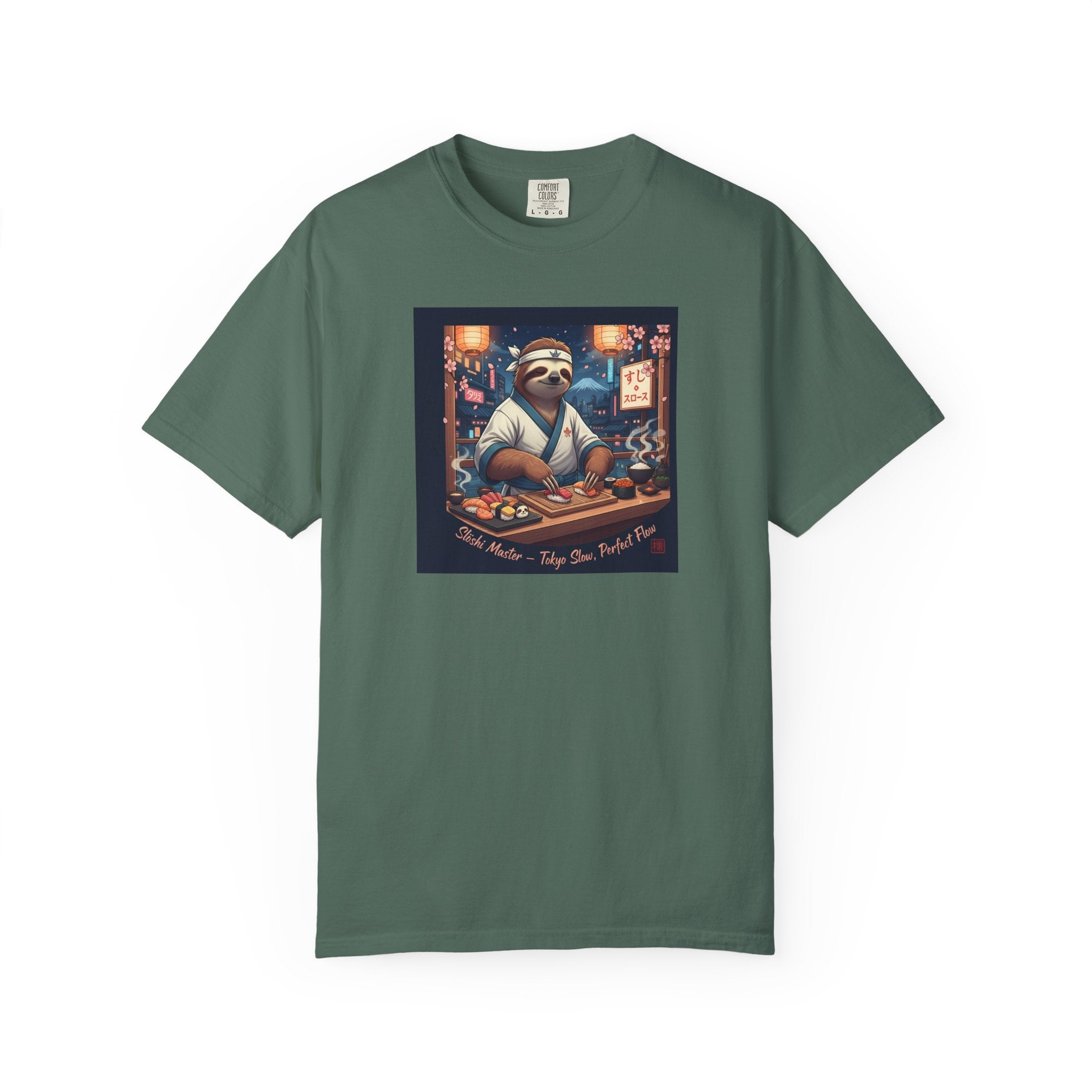 Sloth Sushi Chef T-shirt | Cute Sloth Chef Illustration, Sushi Bar Artwork