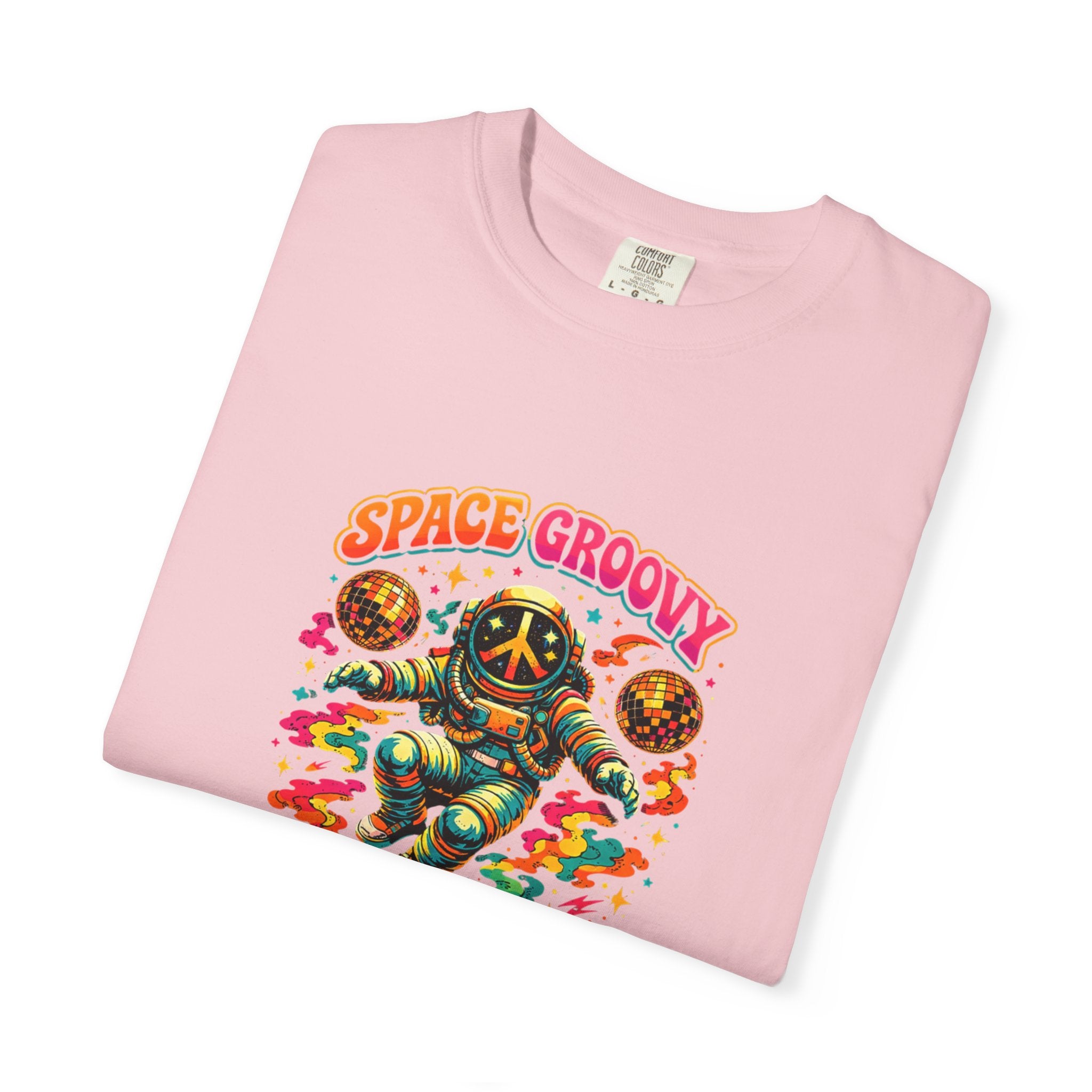 Space Groovy Astronaut T-shirt | Retro Psychedelic Space Art