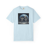 Gator Lunar Pickleball  T-shirt | Earth Background, Spacewalk Illustration
