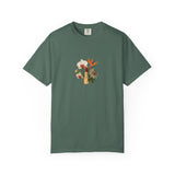 Tropical Floral Bouquet T-Shirt | Bird of Paradise, Orchid, Sunflower