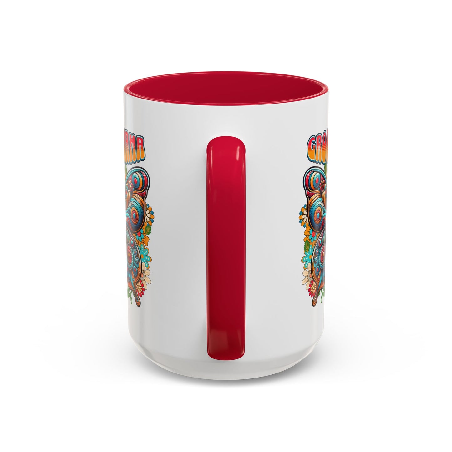 Groovy Mama Butterfly Mug | Retro Psychedelic Floral Design