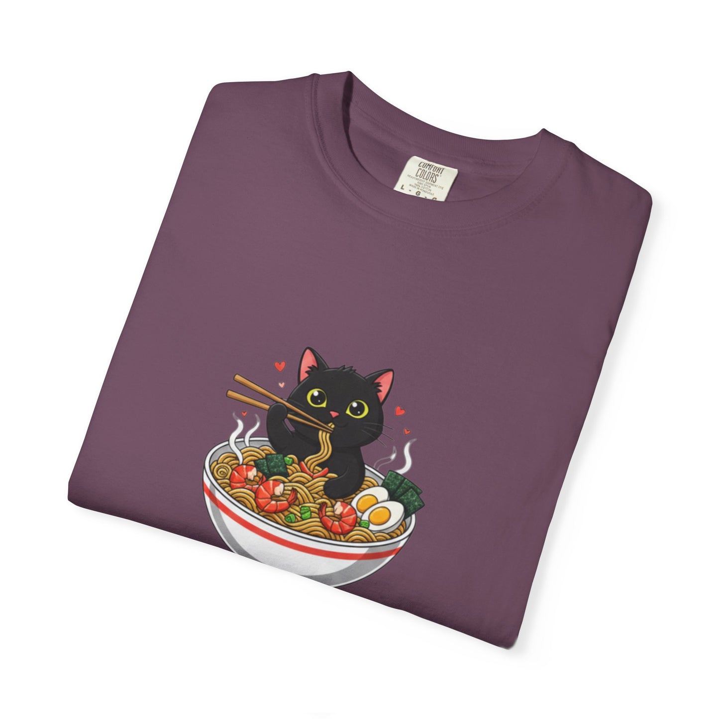 Ramen Cat Garment-Dyed T-shirt