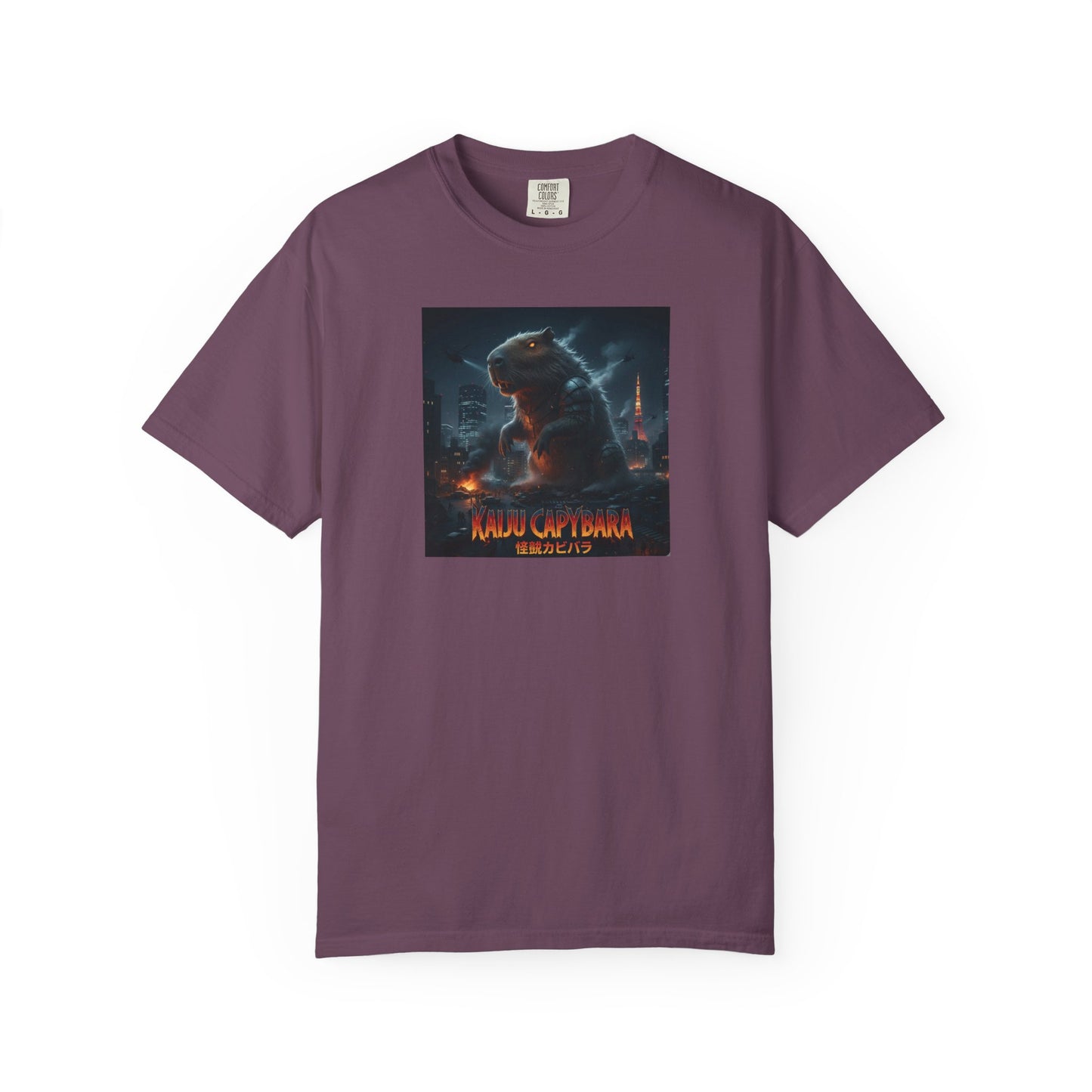 Kaiju Capybara T-shirt | Giant Monster Rodent Graphic Tee
