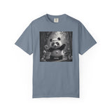 Panda Pickleball Bamboo Forest T-Shirt | Monochrome Kawaii Sports Decor