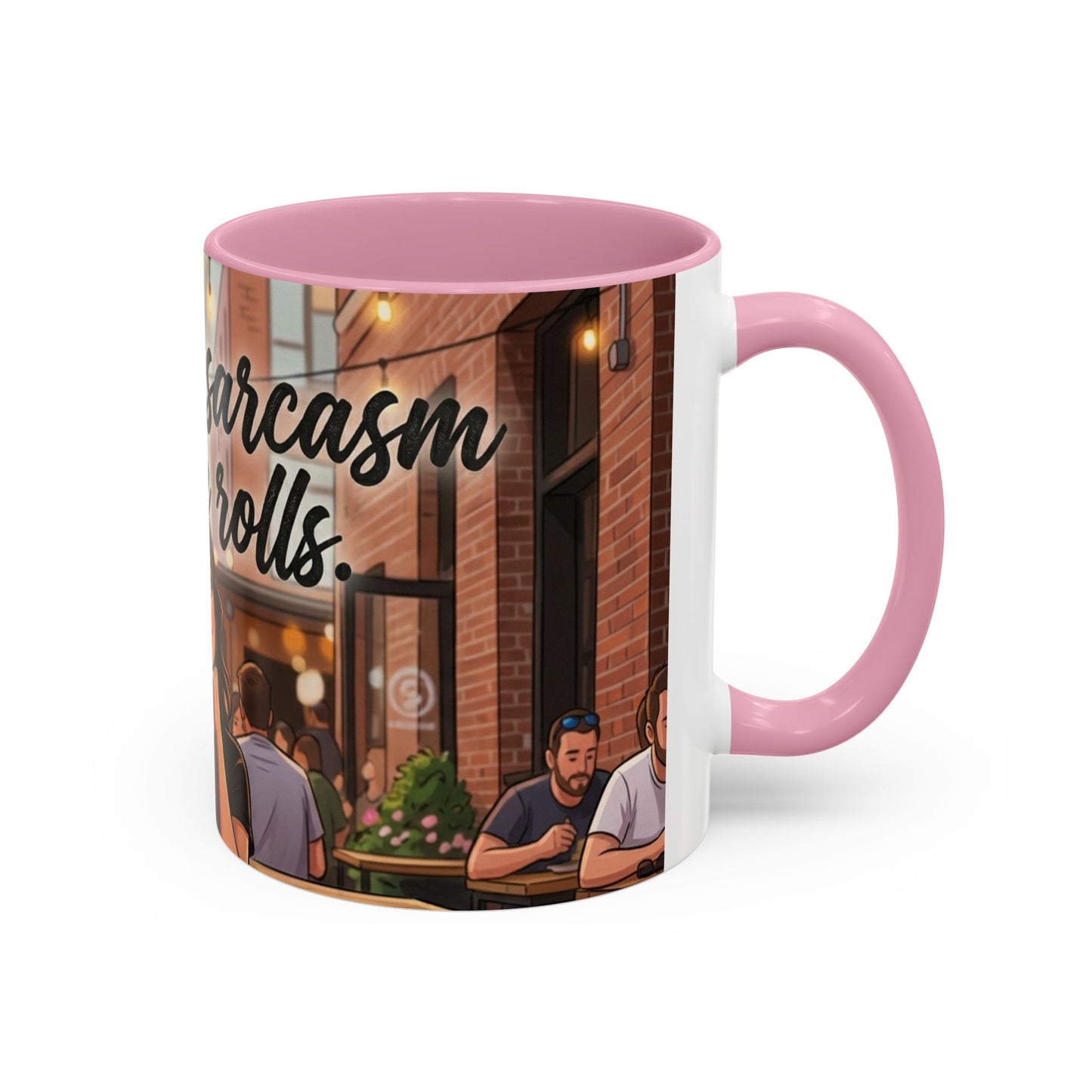 Sarcastic Girl Illustration Mug | 11oz or 15oz Colorful Ceramic